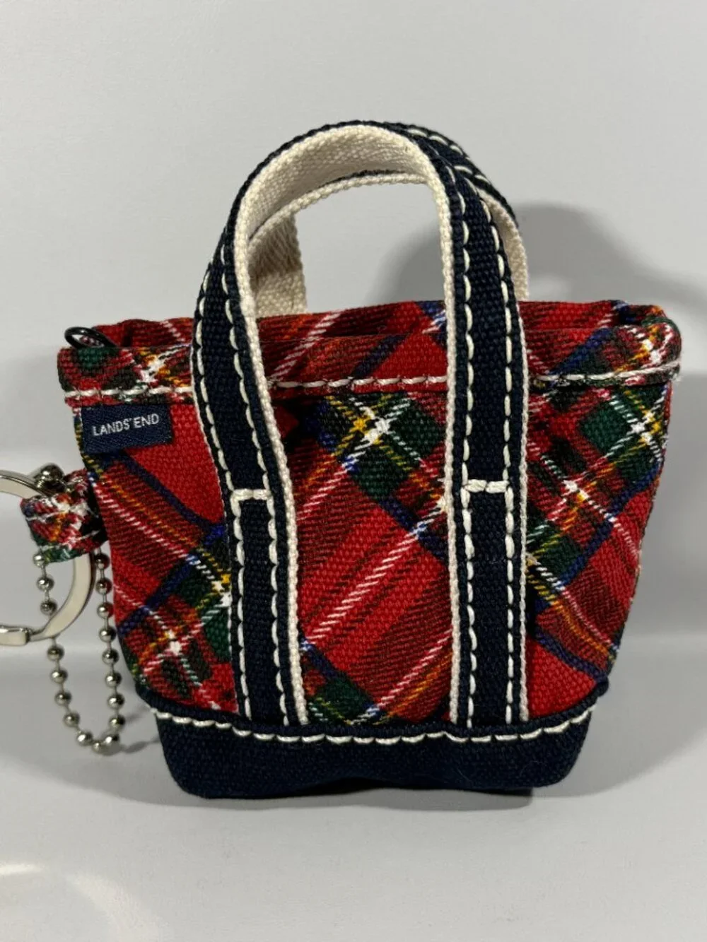 Land's End Micro Canvas Tote Charm NWT